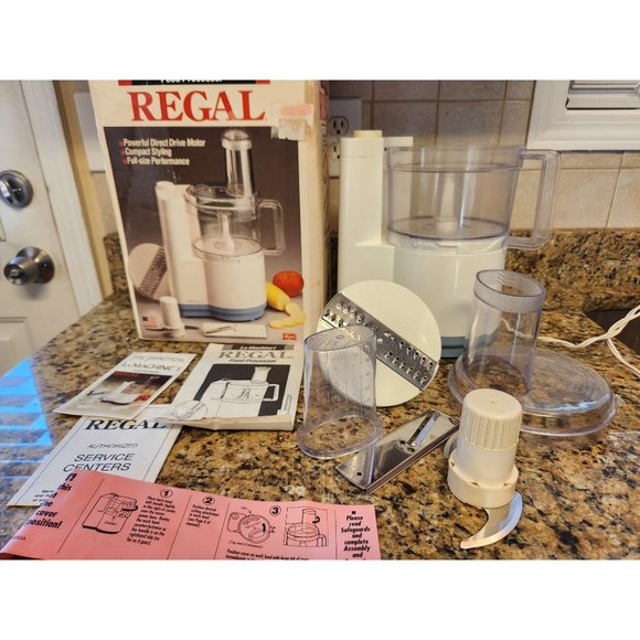 Regal Kitchen Regal Full Size Food Processor Model V With Original